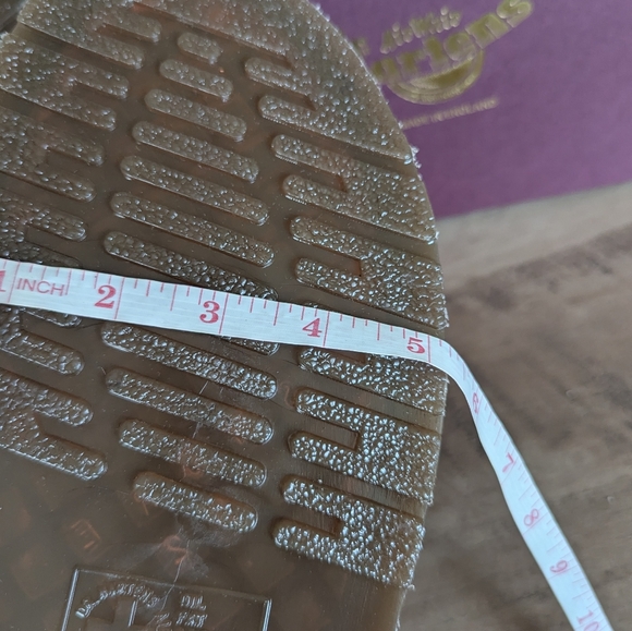 Dr. Martens Dayne Made in England Leather & Suede Applique Slides - Picture 15 of 16